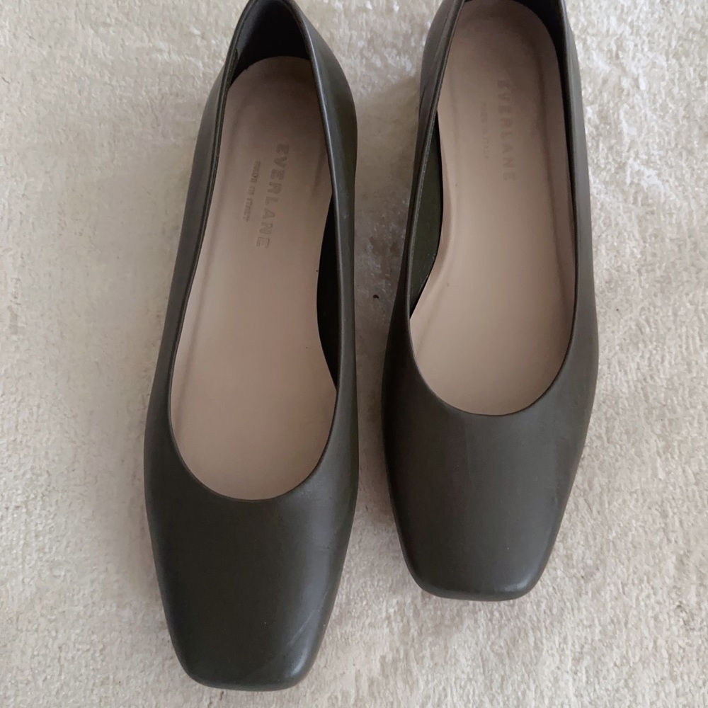 Everlane Forest Green Flats